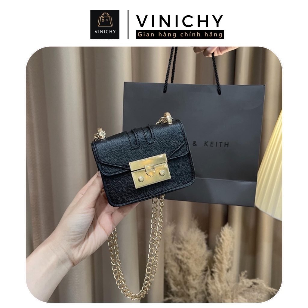 Túi xách nữ mini đeo chéo, đi chơi VINICHY, da cao cấp size 12cm HA024