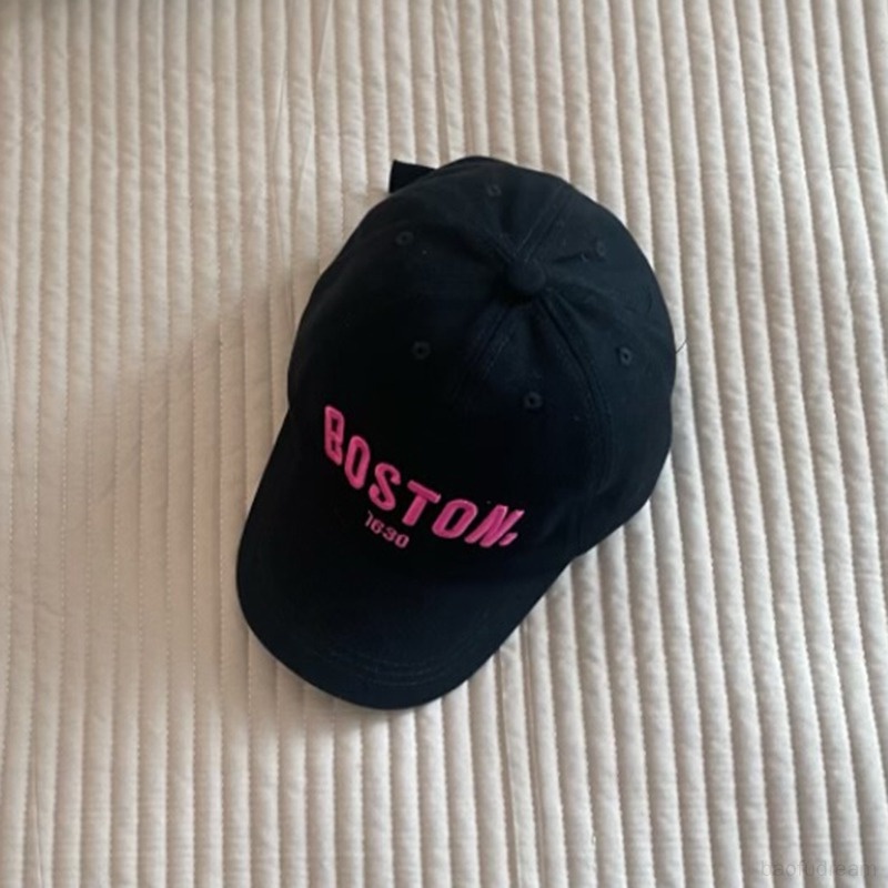 Mũ Lưỡi Trai Cotton Thêu Chữ Phong Cách Hàn Quốc Cho Bé