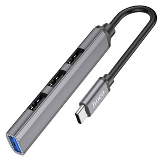Hub chia cổng USB Hoco HB26 Type-C ra 1 cổng USB 3.0 + 3 cổng USB 2.0