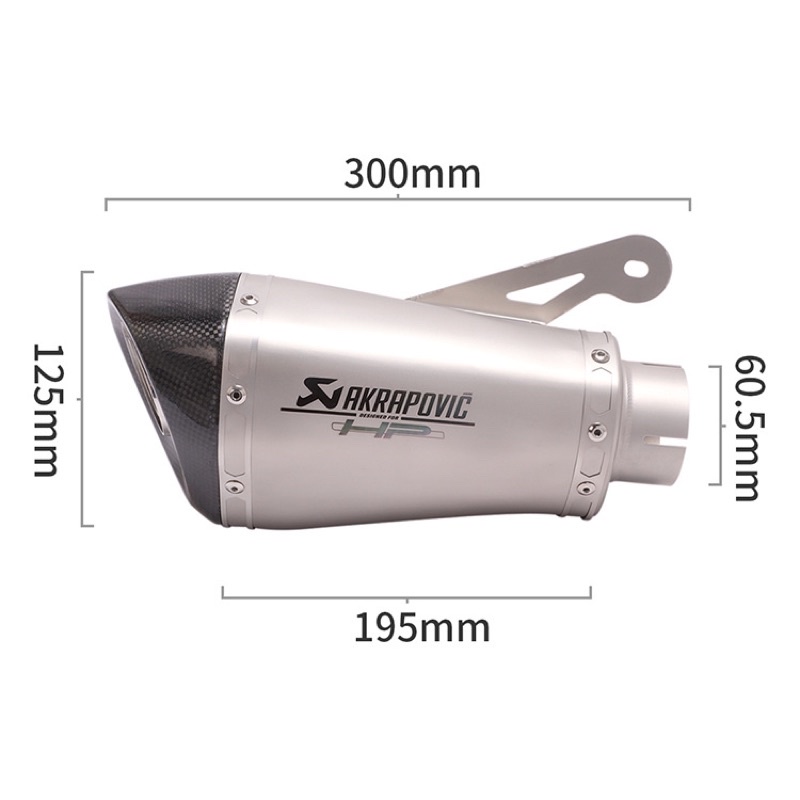 Pô Thể Thao Akrapovic Đùi Gà