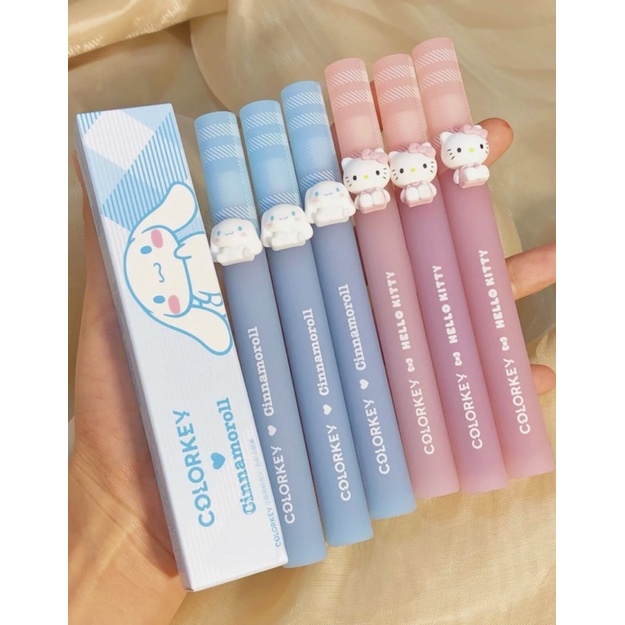 Son Kem COLORKEY x Cinnamoroll x Hello Kitty Mịn Mượt Như Nhung