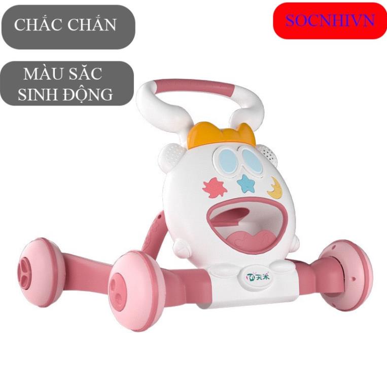 Xe đẩy tập đi cho bé cho bé chống lật kèm nhạc và đèn