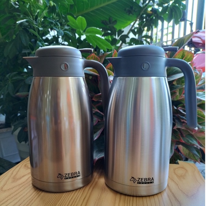 Bình giữ nhiệt Inox Smart IV 2L Zebra có quai và vòi rót - 112943 - LOẠI MỚI