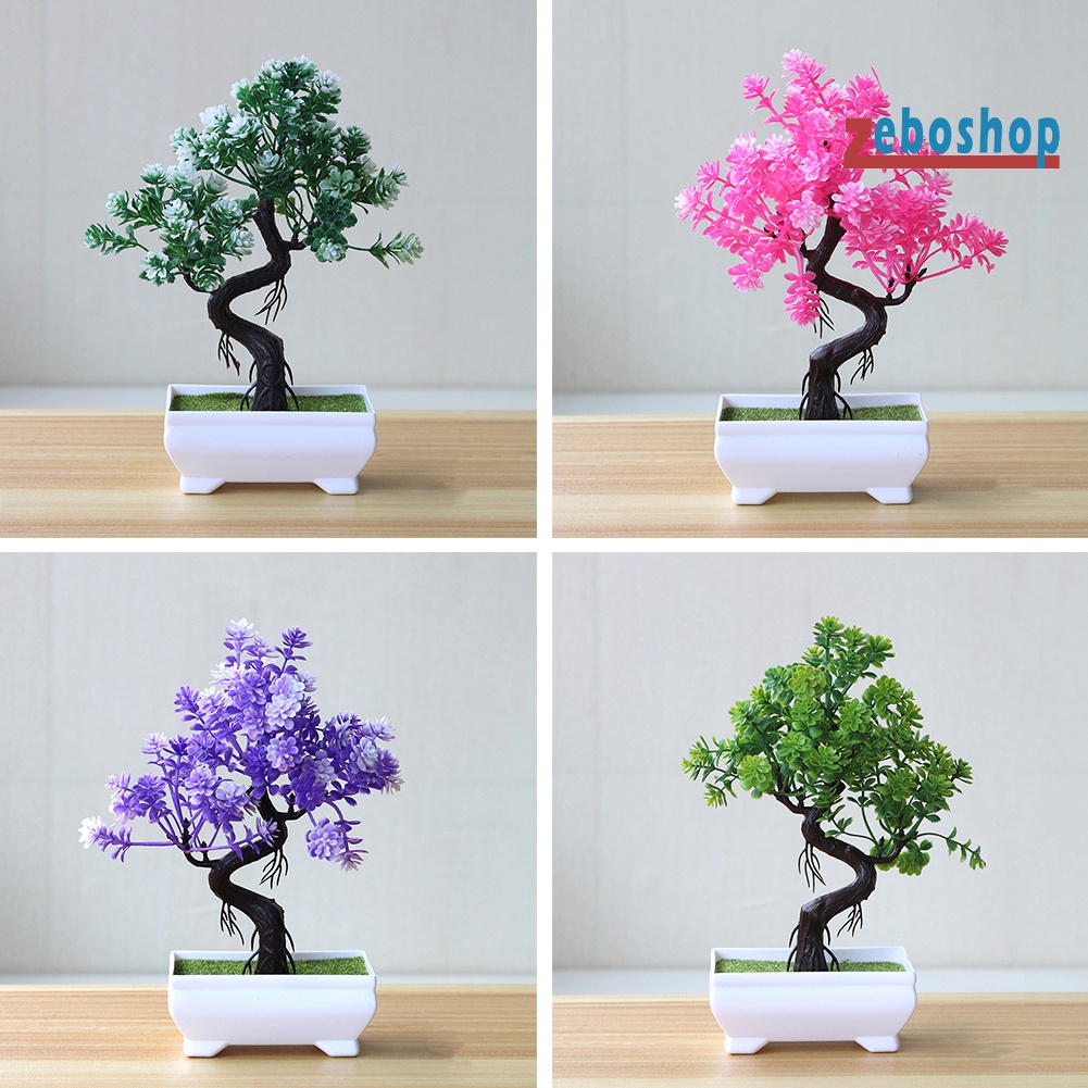 Chậu Cây Bonsai Giả Trang Trí Nhà Cửa