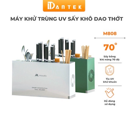 Máy Khử Trùng UV Sấy Khô Dao Thớt Mocato M808 tiệt trùng dao thớt thìa đũa dụng cụ ăn uống bằng tia UV giá để tiện lợi