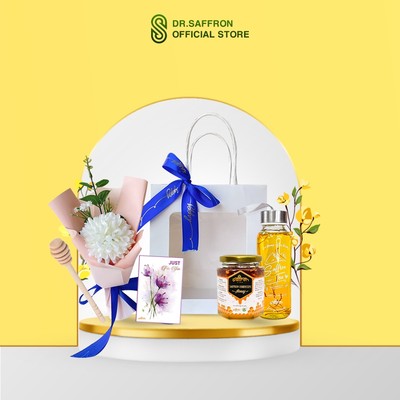 [SET QUÀ TRUNG THU TẶNG ] Mật ong ngâm đông trùng thương hiệu Saffron Việt Nam