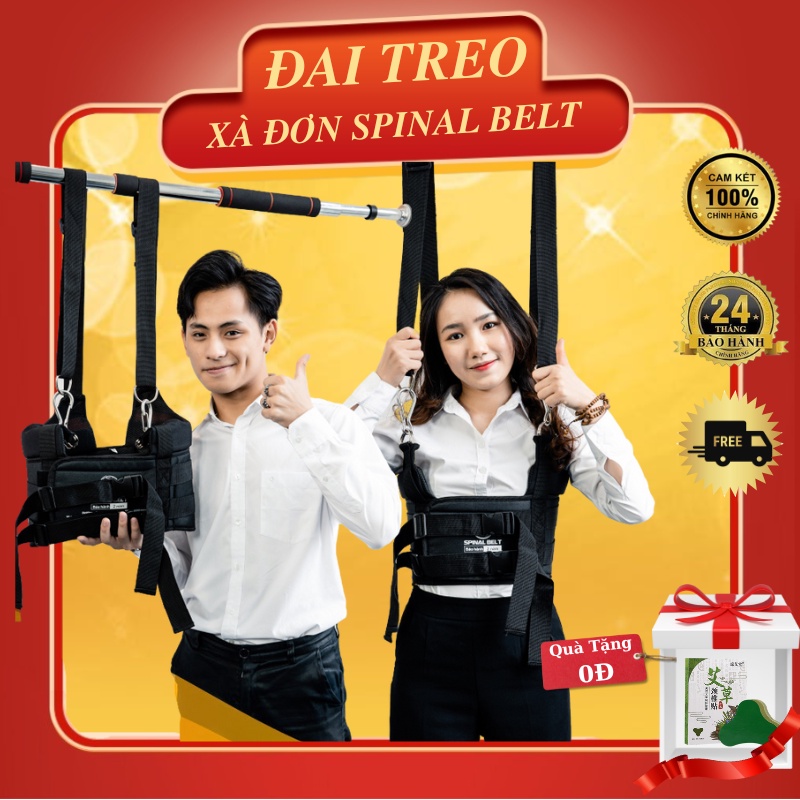 Đai treo xà đơn kéo giãn cột sống Spinal Belt hỗ trợ điều trị và phục hồi bệnh cột sống - Hàng Chính Hãng