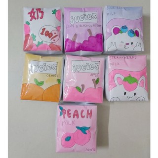 Squishy giấy sữa nhiều vị tự làm chậm tăng