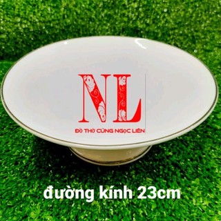Dĩa trái cây sứ trắng ngọc cao cấp