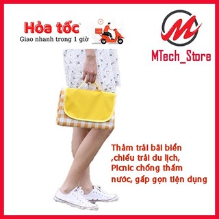 Thảm du lịch dã ngoại gấp gọn chống thấm nước, chiếu ngủ văn phòng chống nhăn tiện lợi