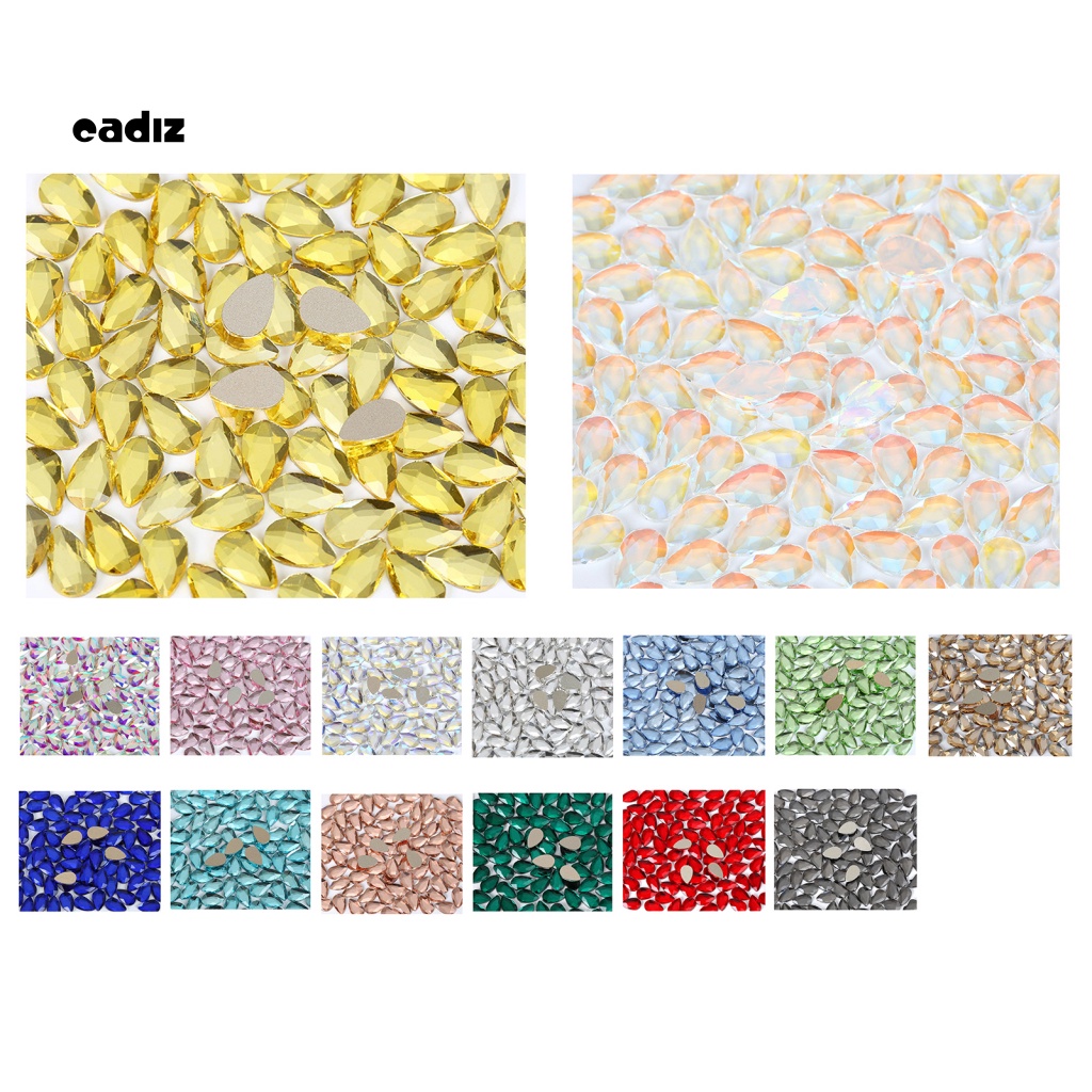 Bộ 50 Móng Tay Giả Đính Đá Dễ Bắt Mắt Trang Trí Nghệ Thuật Cho Nữ