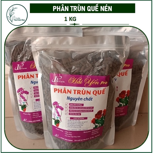 Phân Trùn Quế Nén Nguyên Chất 1 Kg Dùng Cho Tất Cả Các Loại Cây