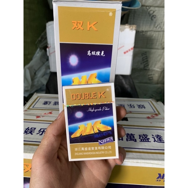 1 Lốc 10 bộ bài tây DOUBLE K ( Trắng ), Bài Tú Lơ Khơ 2001 Trắng Xịn