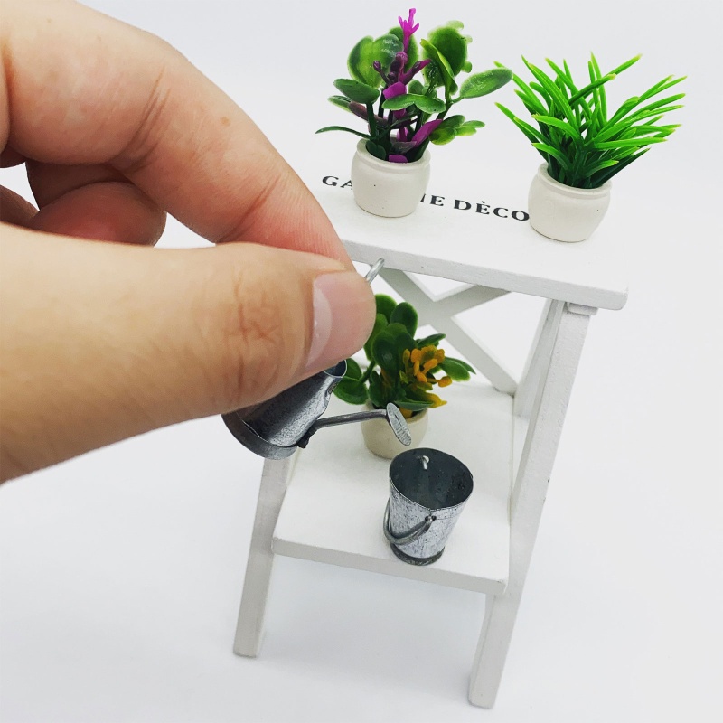 Xô Sắt Mini Đựng Nước 1 / 6 1 / 12 Trang Trí Nhà Búp Bê