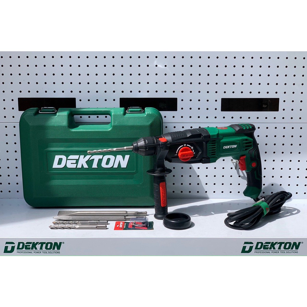 MÁY KHOAN ĐỤC BÊ TÔNG DEKTON DK 2603PLUS 1050W 3 CHỨC NĂNG CHÍNH HÃNG NEW 100