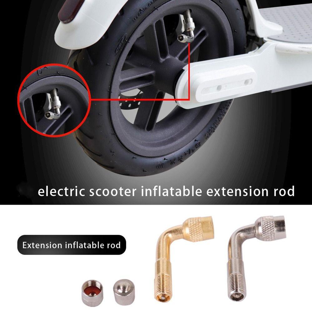 Set 2 Đầu Nối Dài Van Lốp Xe Scooter Điện Chất Lượng Cao