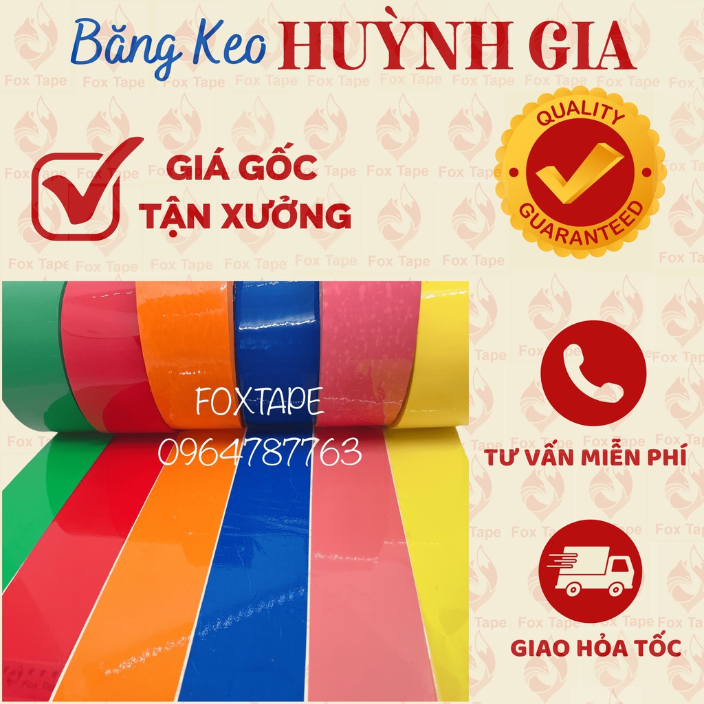 Băng Keo OPP Đủ Màu Đóng Gói Hàng Hóa