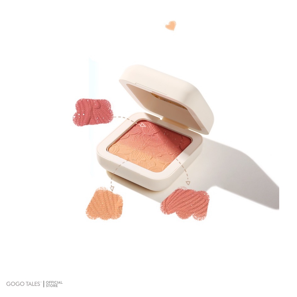 Phấn Má Hồng gogo tales chống thấm nước bắt sáng Sweet Mist GT203 nội địa Trung