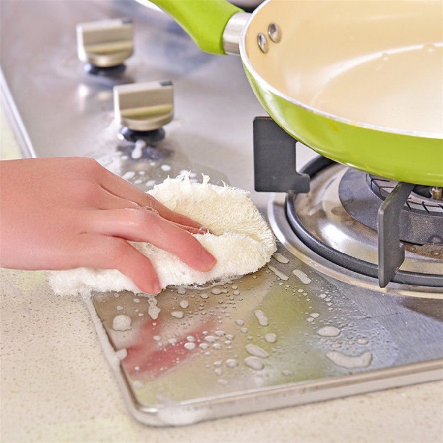 Miếng rửa chén bát Xơ mướp 7-9cm, 100% tự nhiên, bảo vệ môi trường
