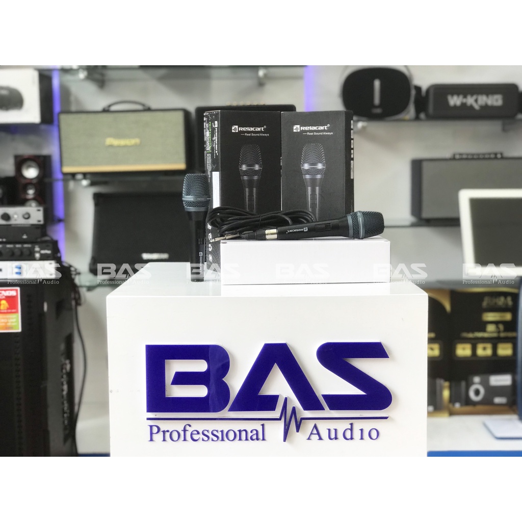Micro dây Relacart SM300 cao cấp chính hãng, mic karaoke SM-300 chất âm trong, vang, bắt mic tốt, hát nhẹ hơi