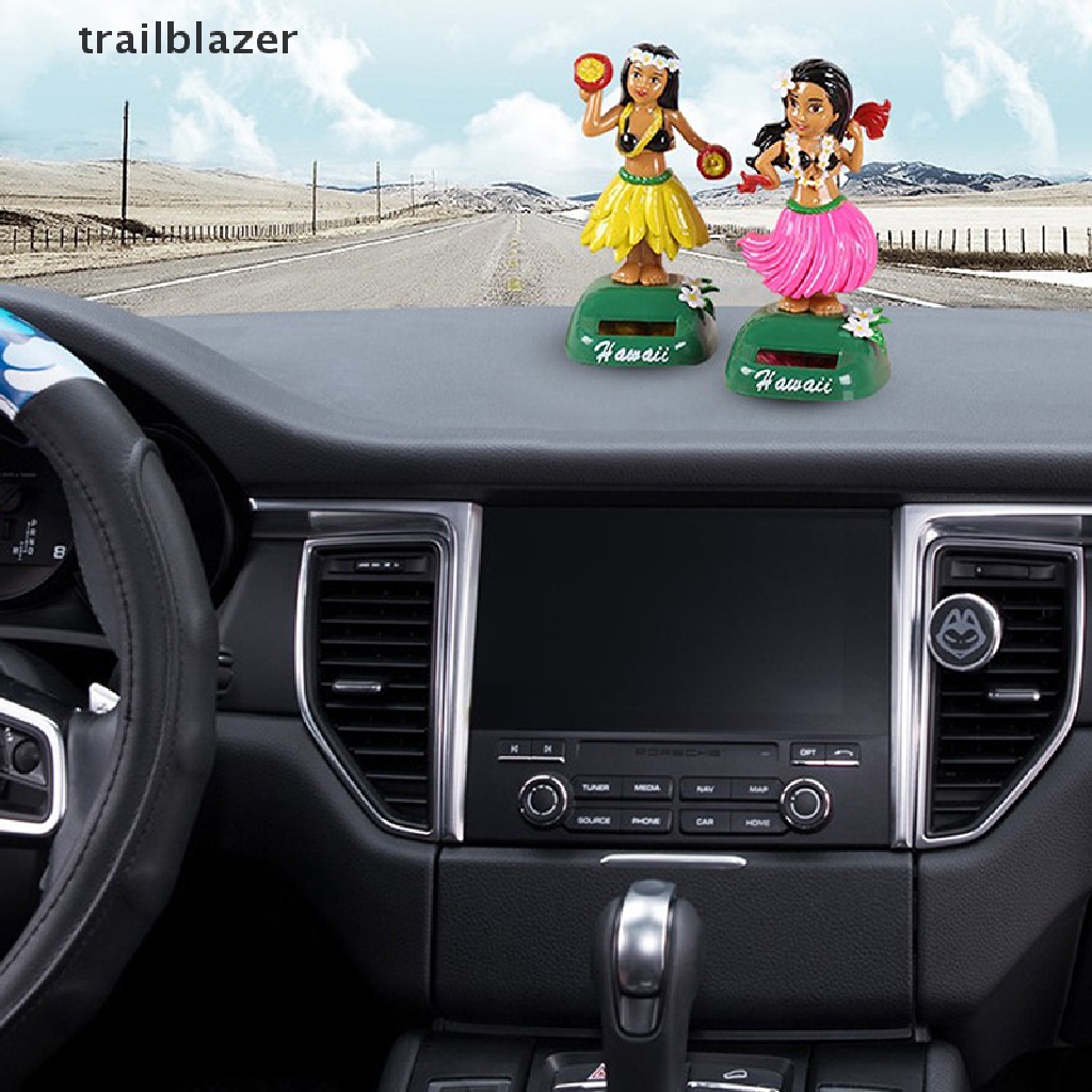 Mô Hình Búp Bê Cô Gái Hawaii Lắc Đầu Bằng Năng Lượng Mặt Trời Dùng Trang Trí Bảng Điều Khiển