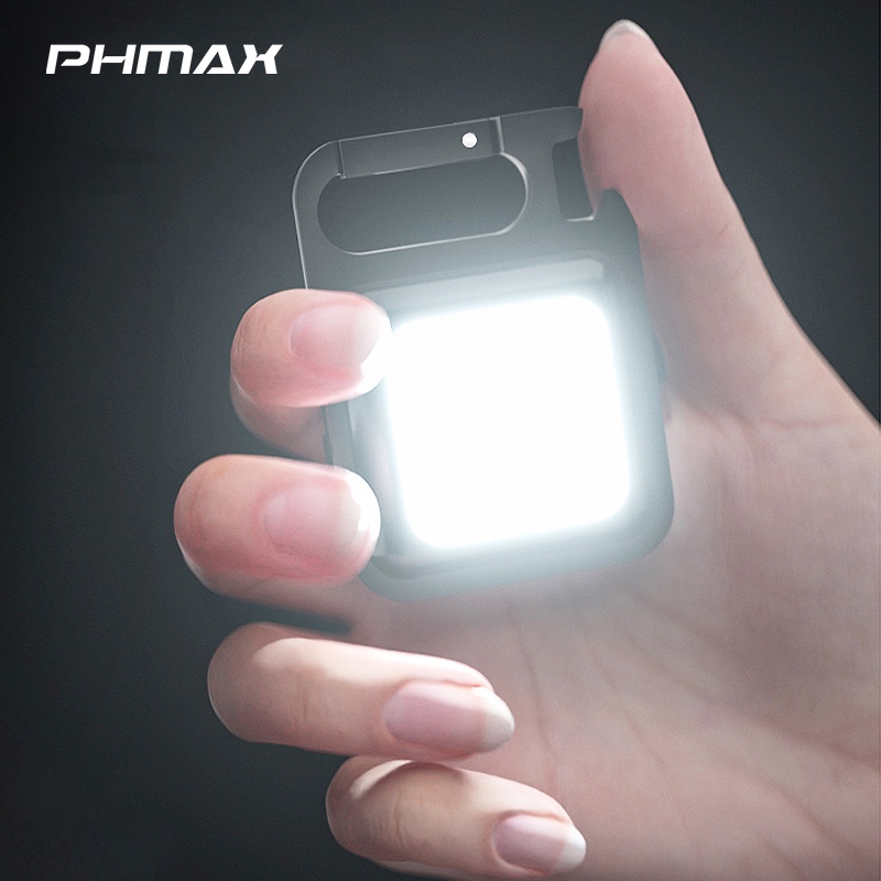Đèn Pin LED Mini PHMAX Có Móc Khóa Nam Châm Hít Mạnh Mẽ Đa Năng Cho Hoạt Động Ngoài Trời