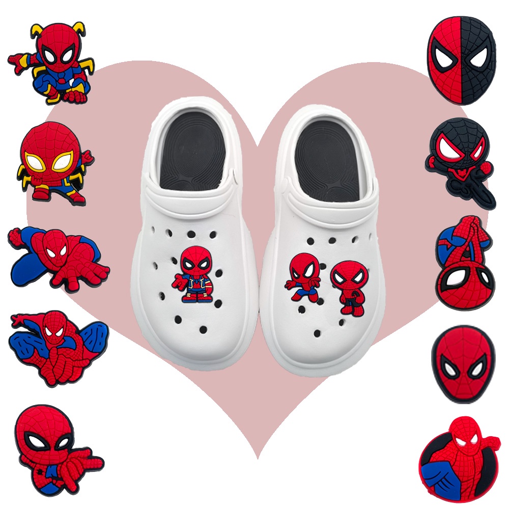 Phụ kiện giày 1 mảnh Dễ thương guốc dép Charm Hero Series DIY có thể tháo rời khóa