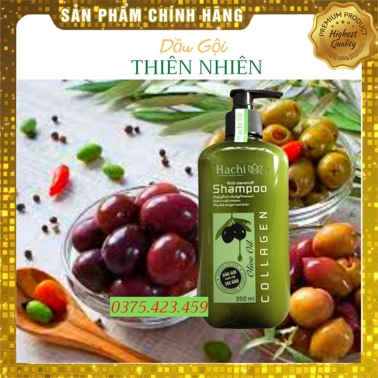✔Combo Cặp dầu gội và dầu xã HACHI 350ml  chiết xuất từ quả Oiu dành cho tóc gàu