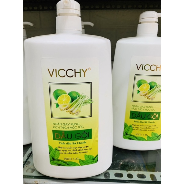 CAN DẦU GỘI VICCHY SẢ CHANH 1400ml