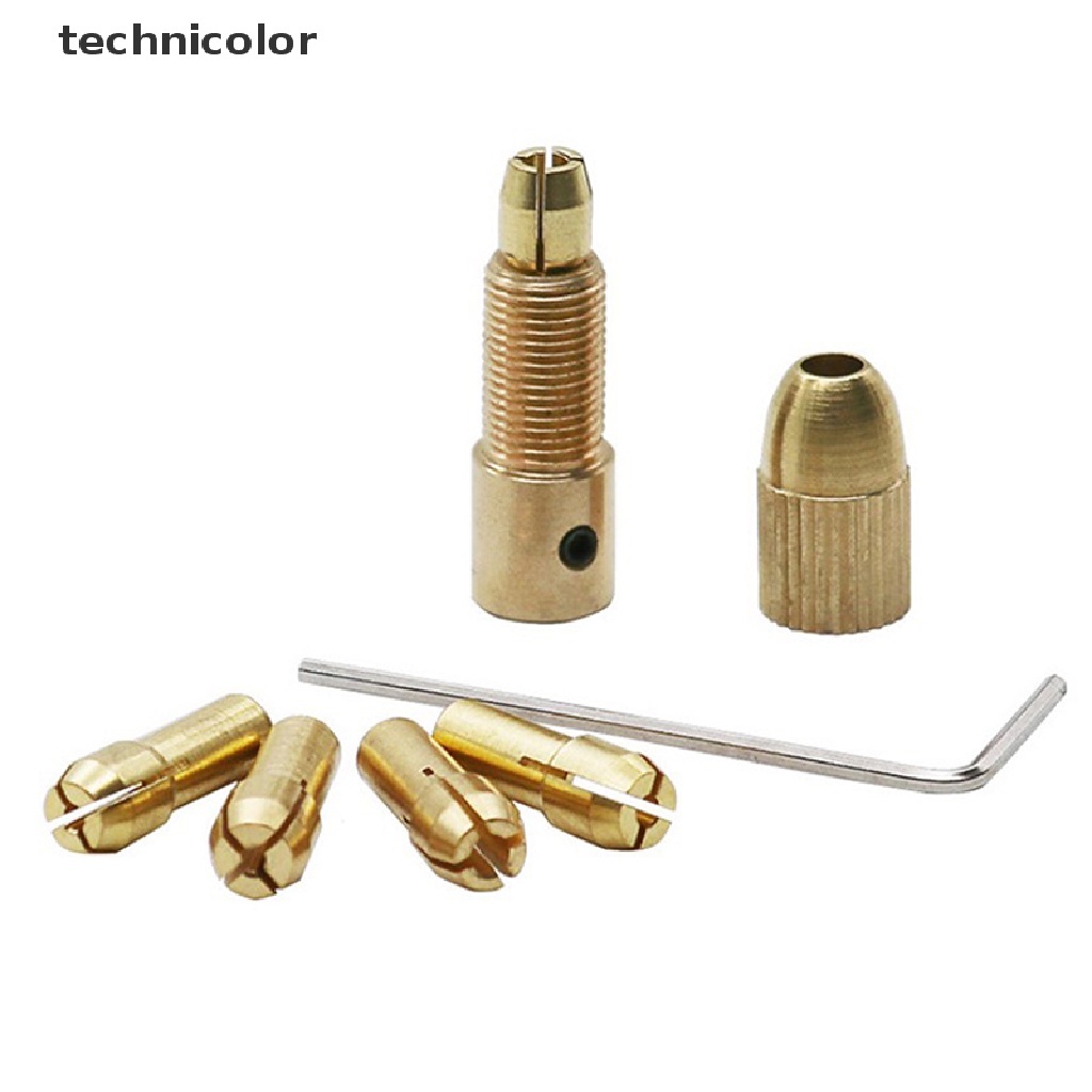 7 Đầu Kẹp Mũi Khoan Mini Bằng Đồng Thau 2.35 / 3.17mm