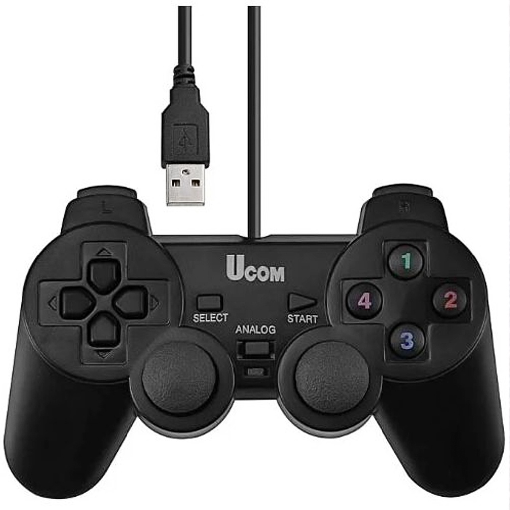 Tay cầm chơi game PC Đơn Rung DUALSHOCK JOYPAD UCOM-704 -dc4913