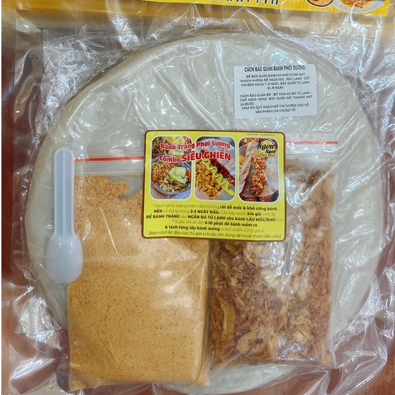 BÁNH TRÁNG PHƠI SƯƠNG MUỐI NHUYỄN + HÀNH PHI