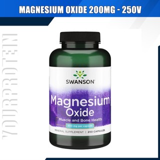 Swanson Magnesium Oxide 200mg - 250 viên