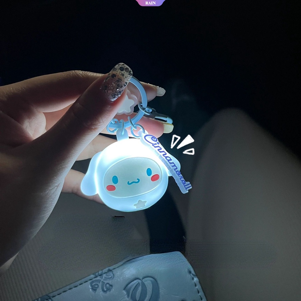 SANRIO Móc Khóa Hình Cinnamoroll Hoạt Hình Dạ Quang Dễ Thương