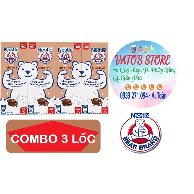 Mua Thùng 48 hộp sữa NESTLÉ Gấu hương sô cô la Thụy Sĩ (48x180ml ...