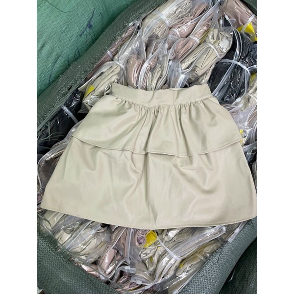 Chân váy da 2 tầng xòe sexy (ảnh thật cuối)