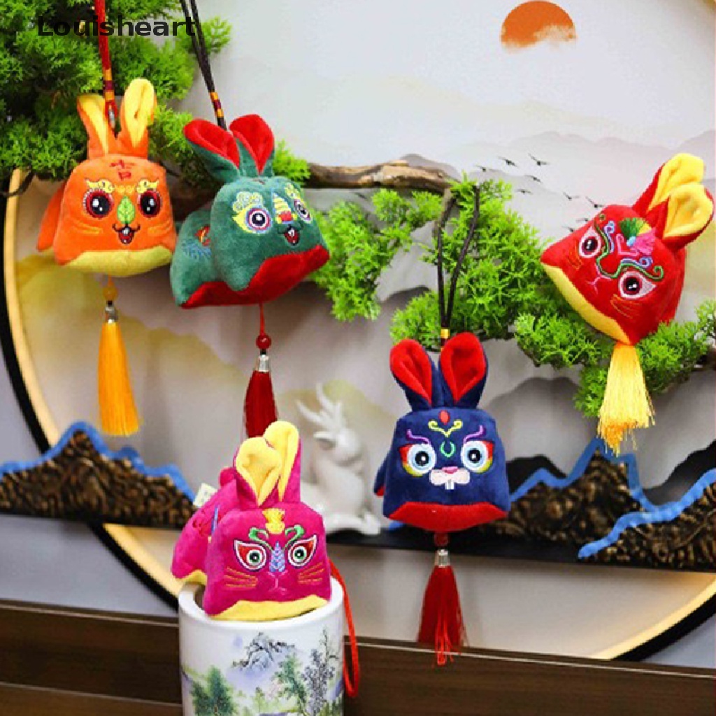 Louisheart Thỏ Nhồi Bông Thiết Kế Phong Cách Trung Hoa Xinh Xắn