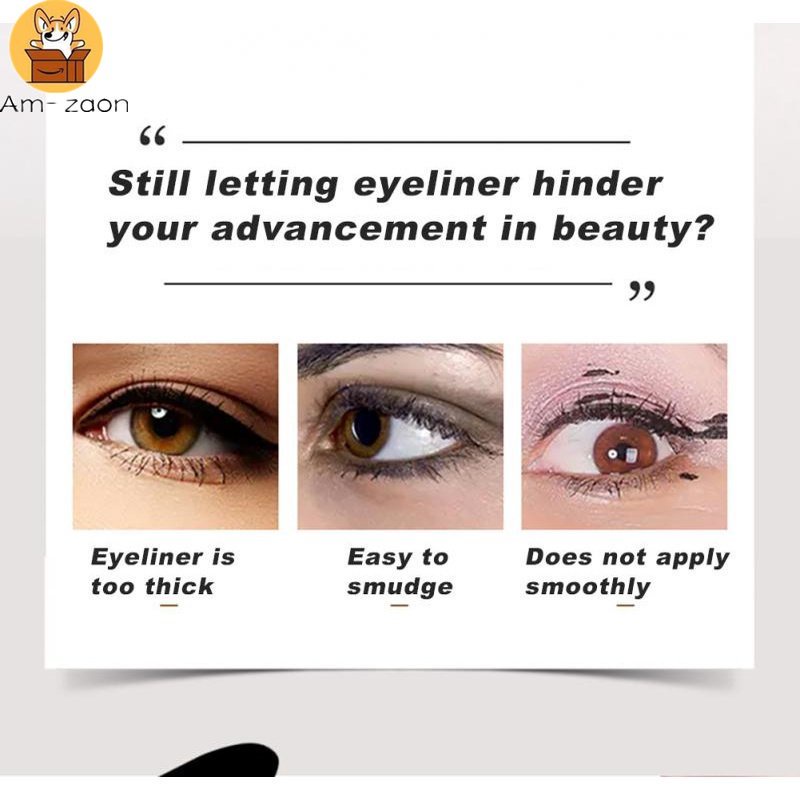 Bút Kẻ Mắt Dạng Lỏng Chống Nước Lâu Trôi Thiết Kế Vỏ Hình Chân Mèo Dễ Thương