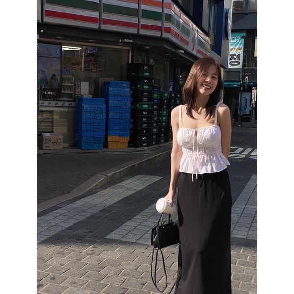 𝐀𝐌𝐘 𝐓𝐨𝐩 - Áo Linen Nhún ( đợt mới vải dày )