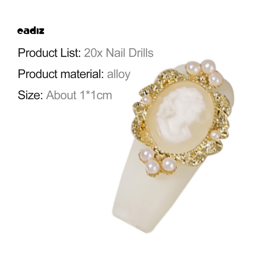 Set 20 Hạt Ngọc Trai Giả Dùng Trang Trí Móng Tay Nghệ Thuật Thời Trang