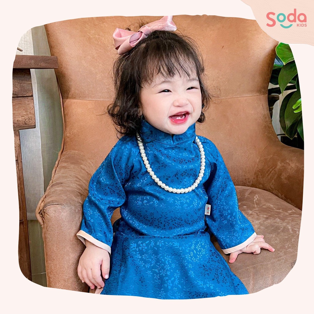 Vòng cổ ngọc trai nhân tạo xinh xắn cho bé gái, phối áo dài, áo bà ba