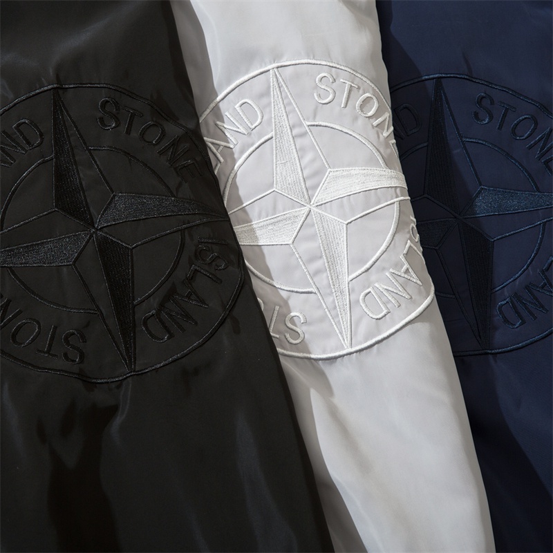 Áo Khoác Bomber Thêu Logo Stone Island100% Chính Hãng Dành Cho Nam