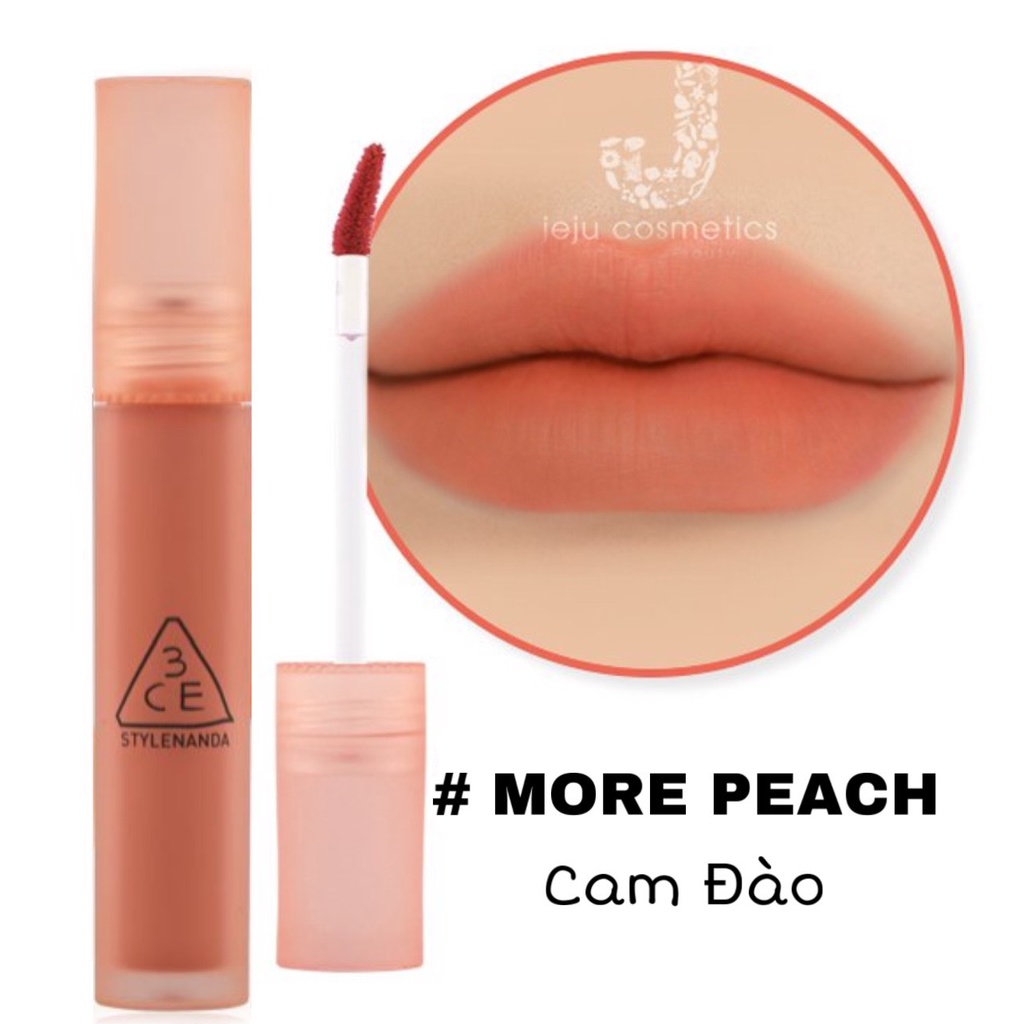Son 3CE Blur Water Tint MORE PEACH - MÀU CAM ĐÀO