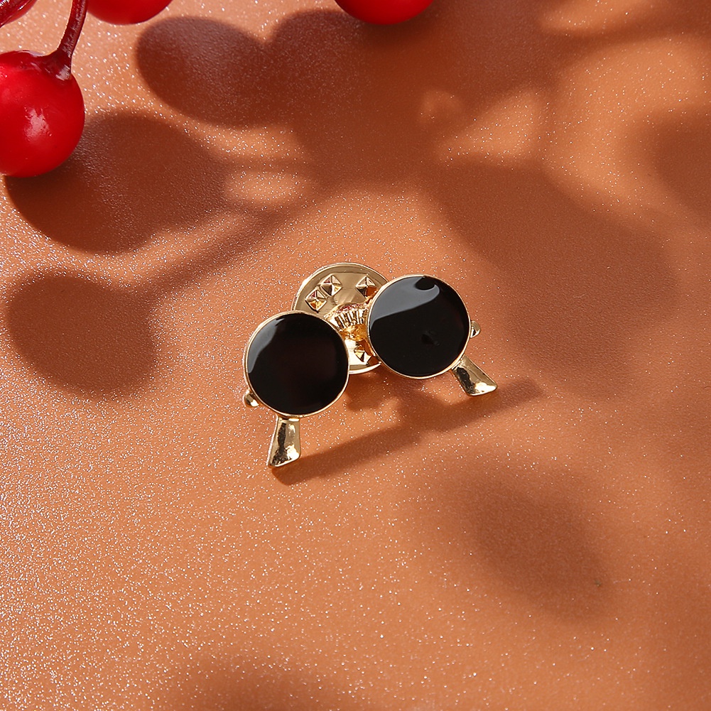 Ghim Cài Áo Kim Loại Hình Bướm Đeo Kính Mát Phong Cách Nhật Bản Dễ Thương