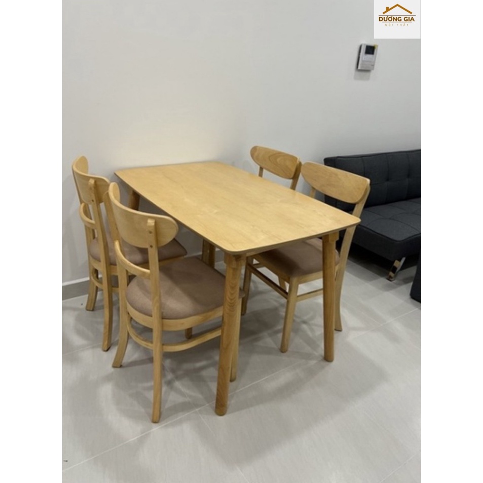 Bộ bàn ăn, 4 ghế, bàn ăn gia đình Miễn phí ship
