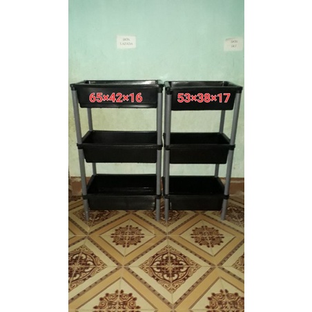 Bộ 3 khay tầng đen nhỏ