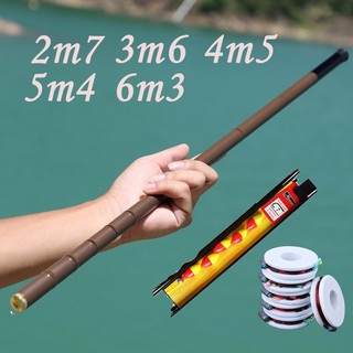 Cần câu tay cần câu 2,7m-6,3m cần câu cá giá rẻ combo èm phụ kiện câu đài