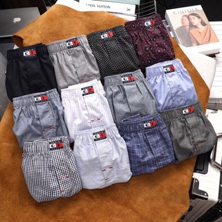 Combo 3 & 5 quần ngủ nam xẻ tà không túi - vải kate, cotton 100% - bigsize 50kg đến 85kg