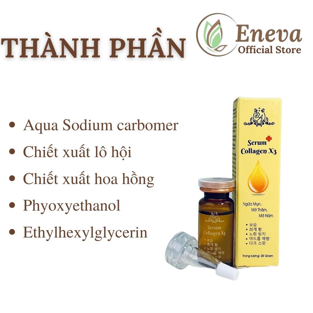 Serum Collagen X3 Mỹ Phẩm Đông Anh Chính Hãng 20ml - Serum Dưỡng Ẩm Dưỡng Trắng Mờ Thâm Nám Căng Bóng Da