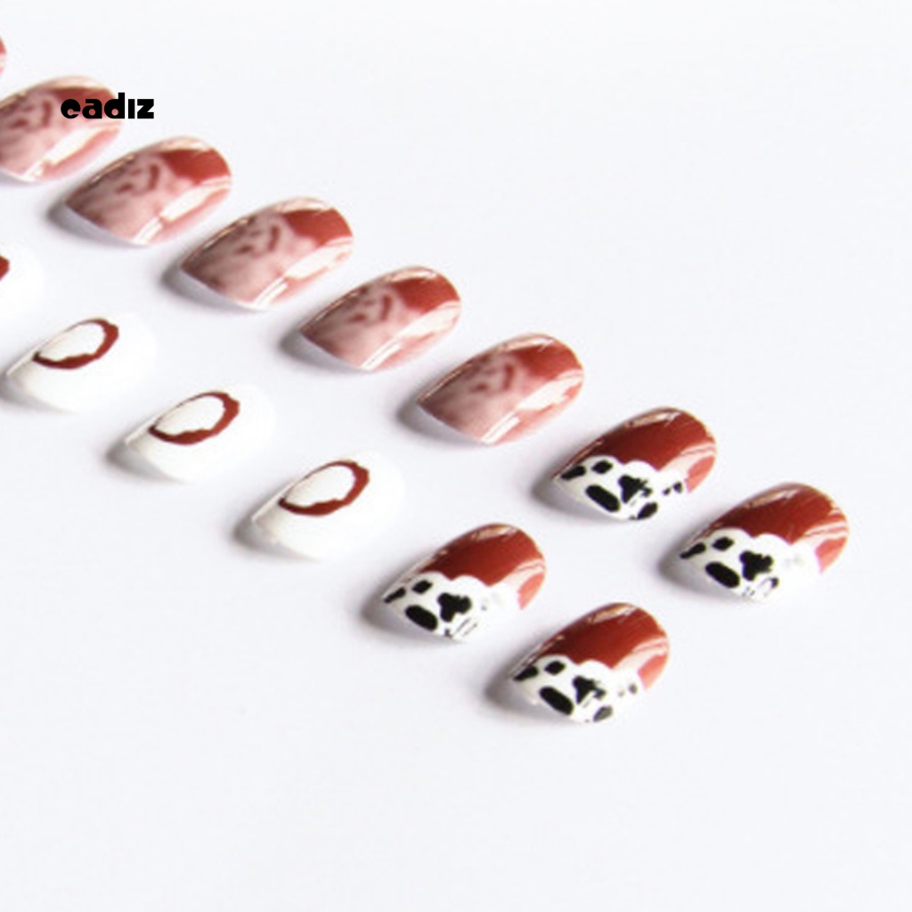 1 Bộ Móng Tay Giả Màu Sắc Tươi Sáng Dùng Trang Trí